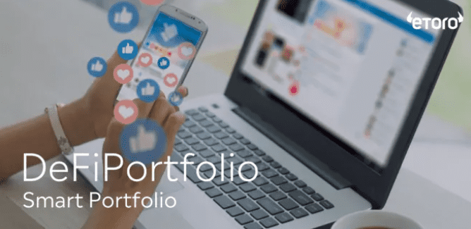 eToro bietet verschiedene Porfolios an. Mit den dezentralisierten Finanzen wurde eine Alternative zu allen Finanzdienstleistungen geschaffen. Das Portfolio ist umfangreich und gut aufgestellt. Die eToro Website ist gut gegliedert und transparent gestaltet. eToro bietet mehr als nur Krypto-Trading. Mobiler Handel ist mit der eToro App auch von unterwegs aus möglich.