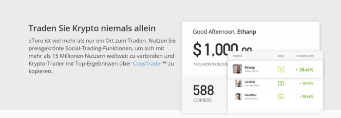 Millionen neuer eToro Kunden