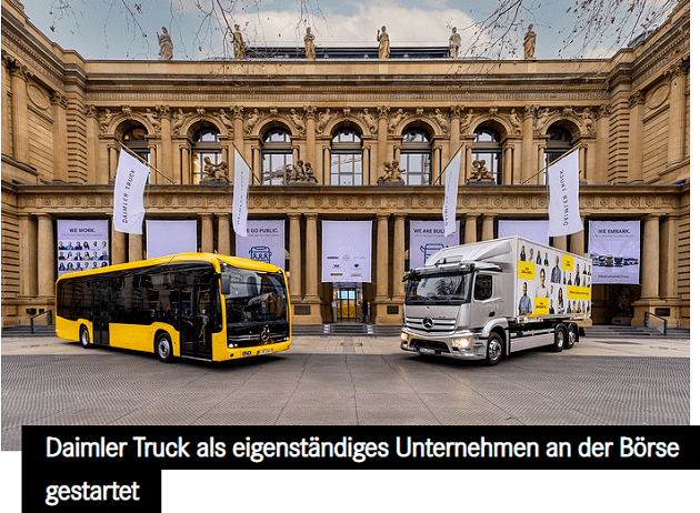 Daimler Truck Aktie Börse