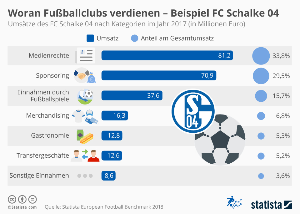 Woran Fußballclubs verdienen - Beispiel FC Schalke 04