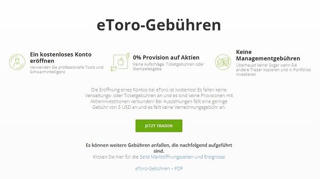 Anmeldung eToro