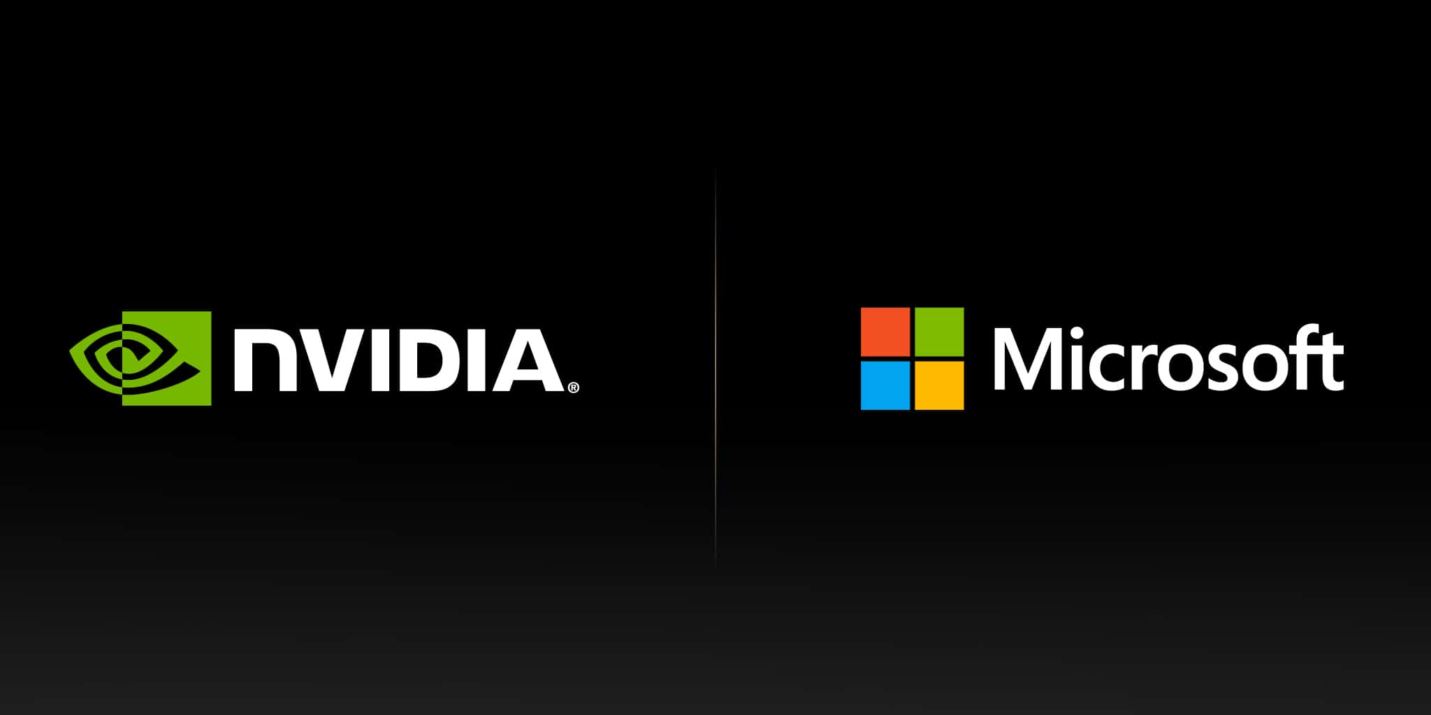 NVIDIA Microsoft Logo Graphic