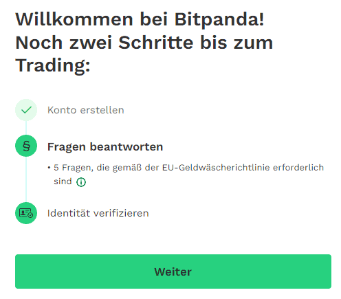 Bitpanda Registrierung