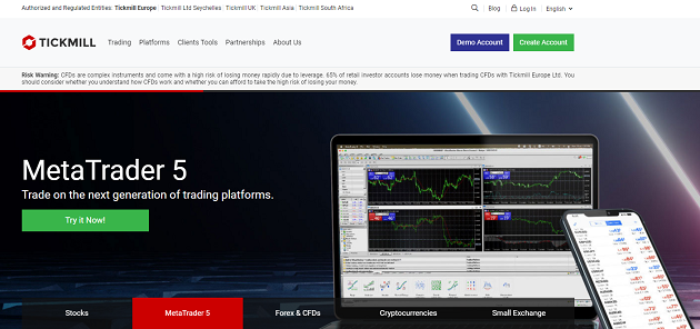 Tickmill Spreads CFD